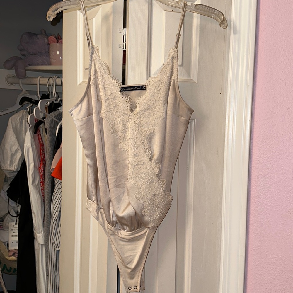 Abercrombie and fitch satin bodysuit